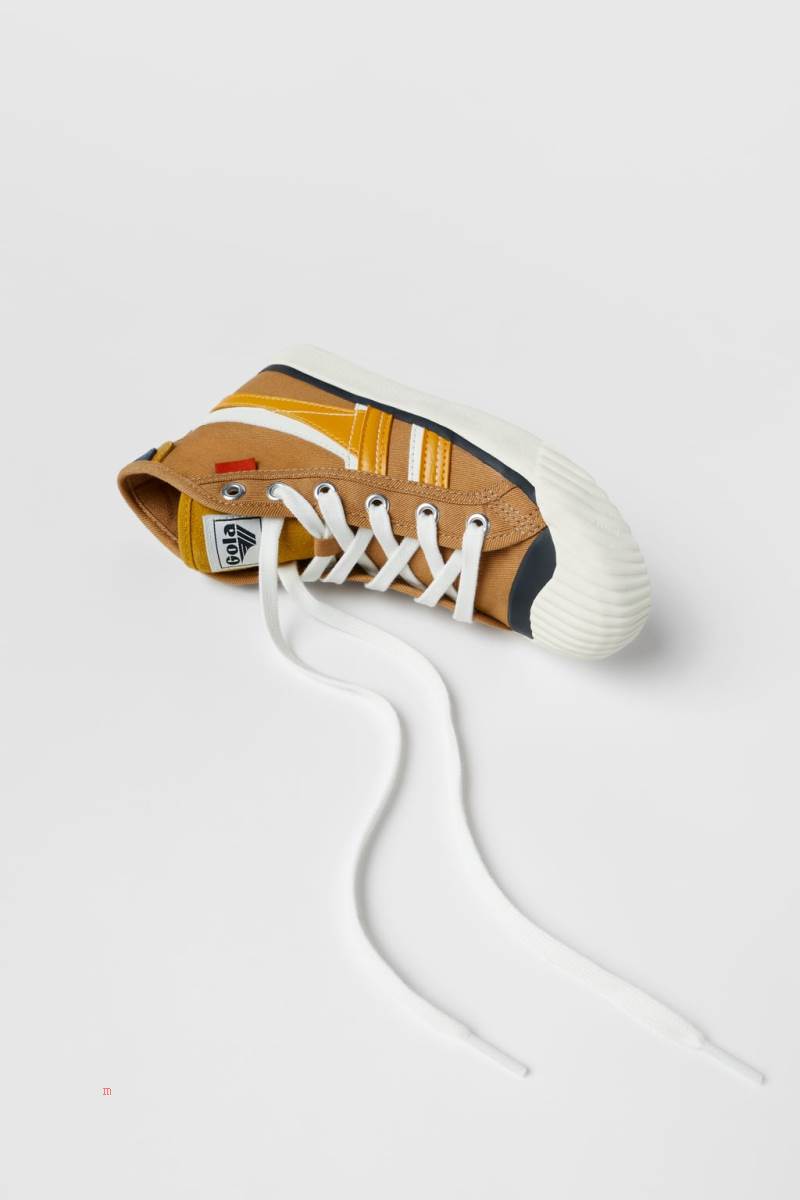 ZARA GOLA X ZARA HIGH-TOP Sneakers Pojke Olika Färger Röda | CSMVN-3254