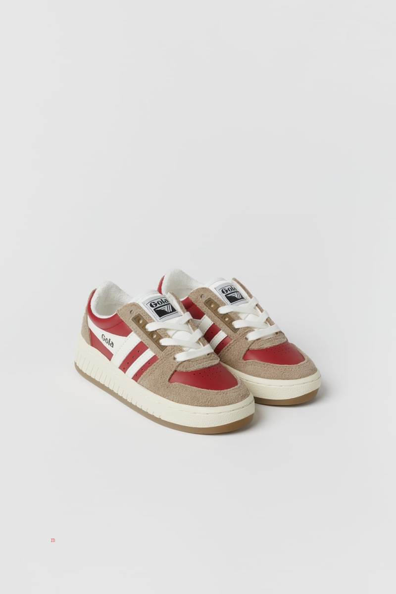 ZARA GOLA X ZARA Sneakers Pojke Röda | SYQBG-1570