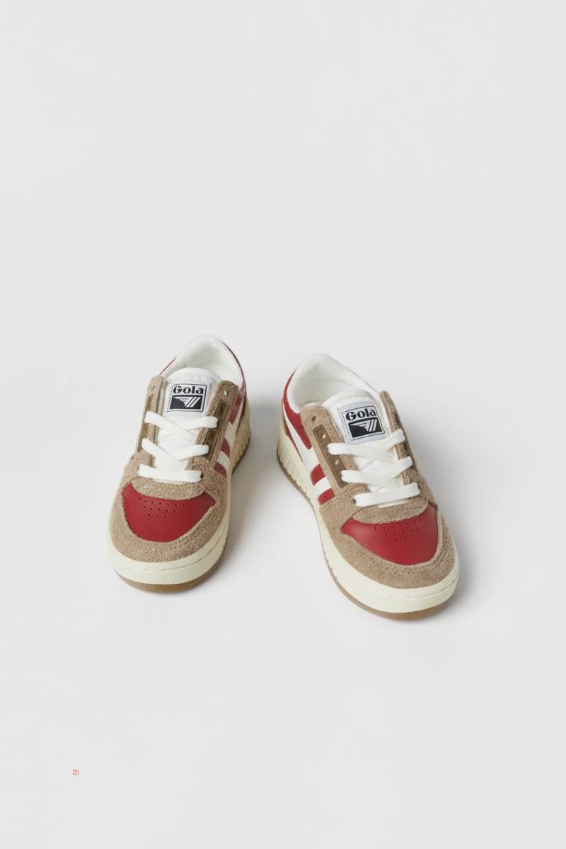 ZARA GOLA X ZARA Sneakers Tjej Röda | IBWOZ-7359