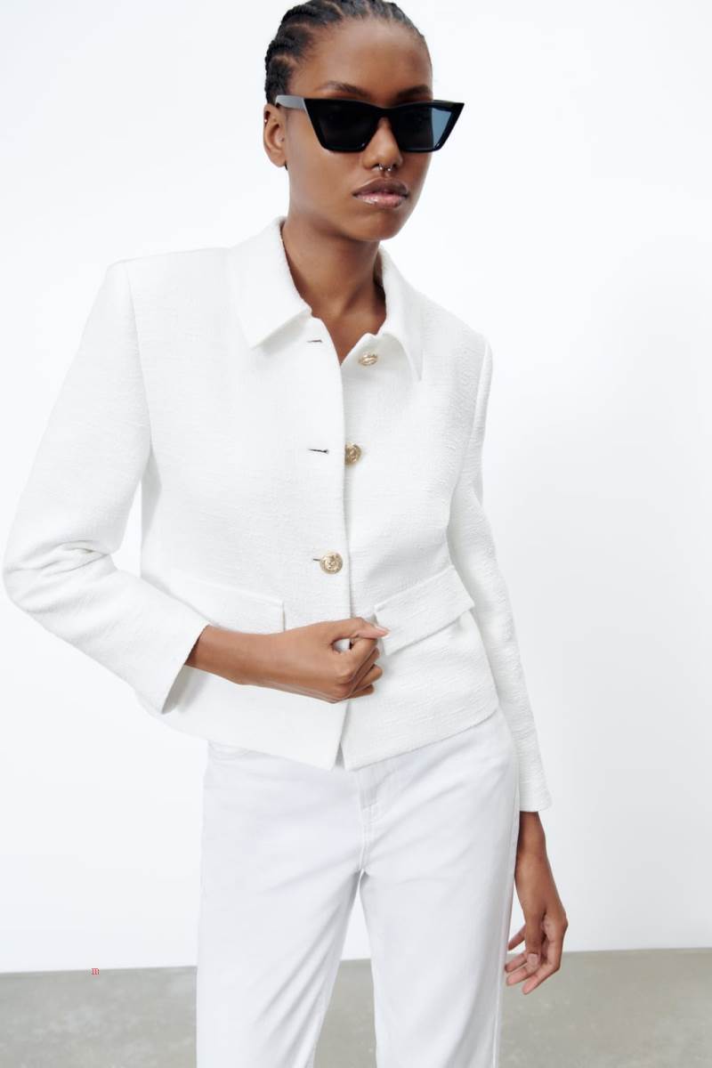 ZARA GOLDEN BUTTON Jacka Dam Vita | RUDMF-9467