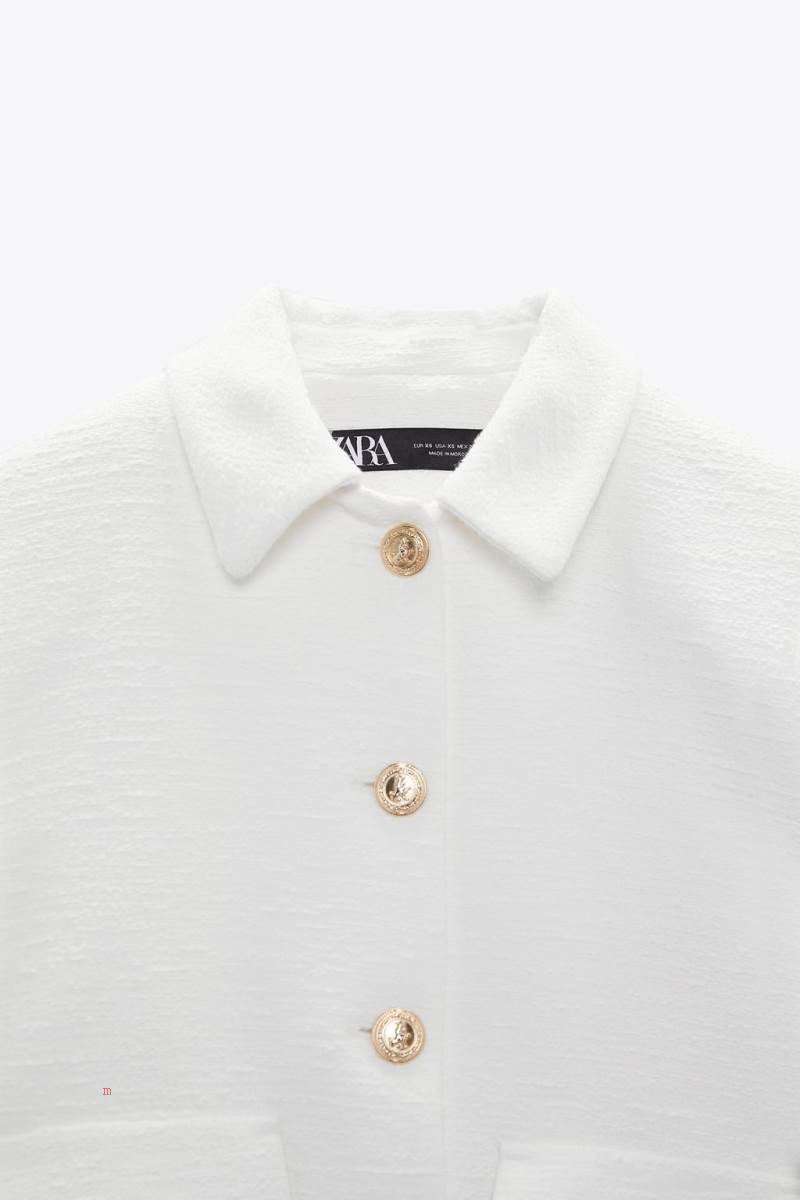 ZARA GOLDEN BUTTON Jacka Dam Vita | RUDMF-9467
