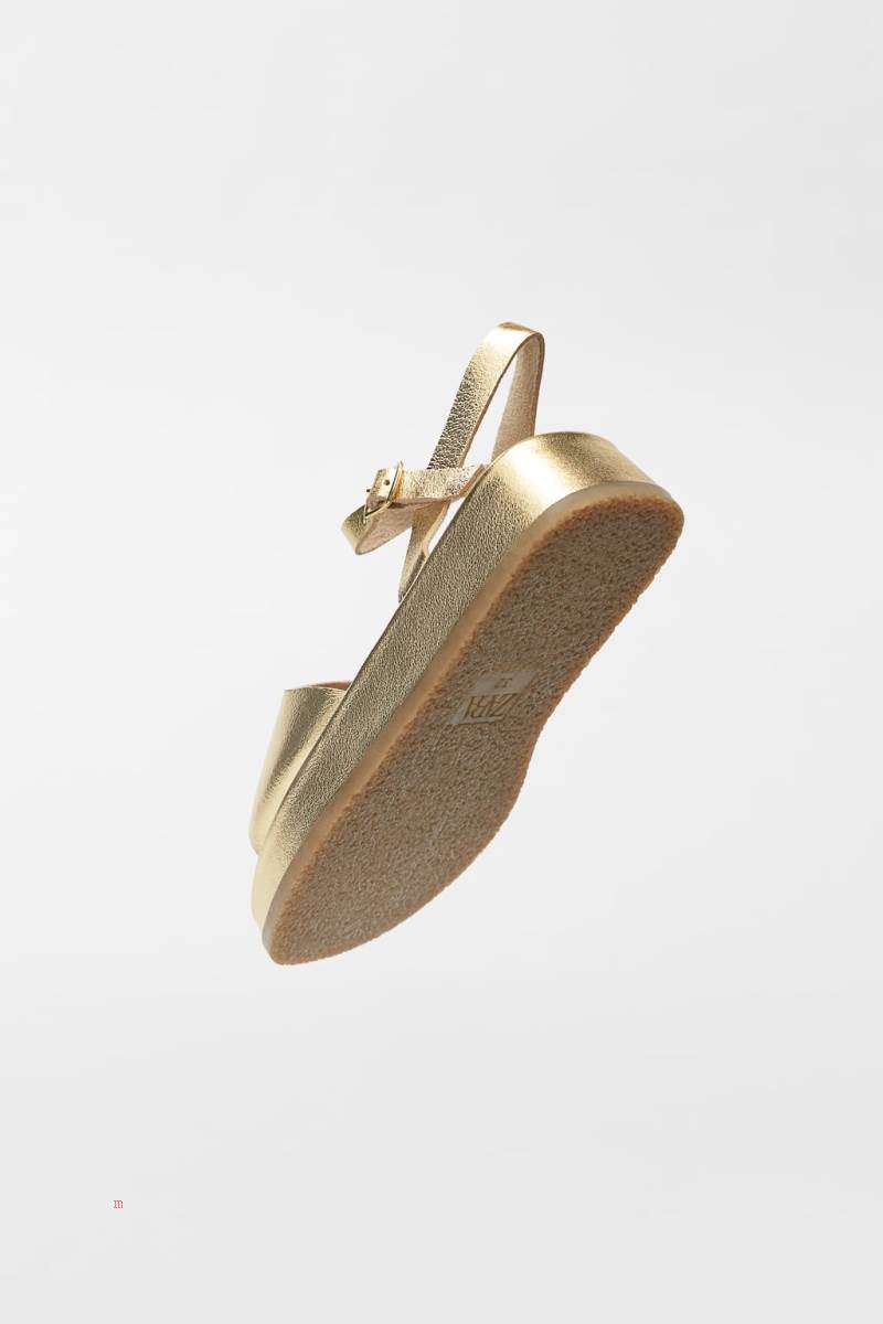 ZARA GOLDEN Sandaler Tjej Guld | KBXZG-8109