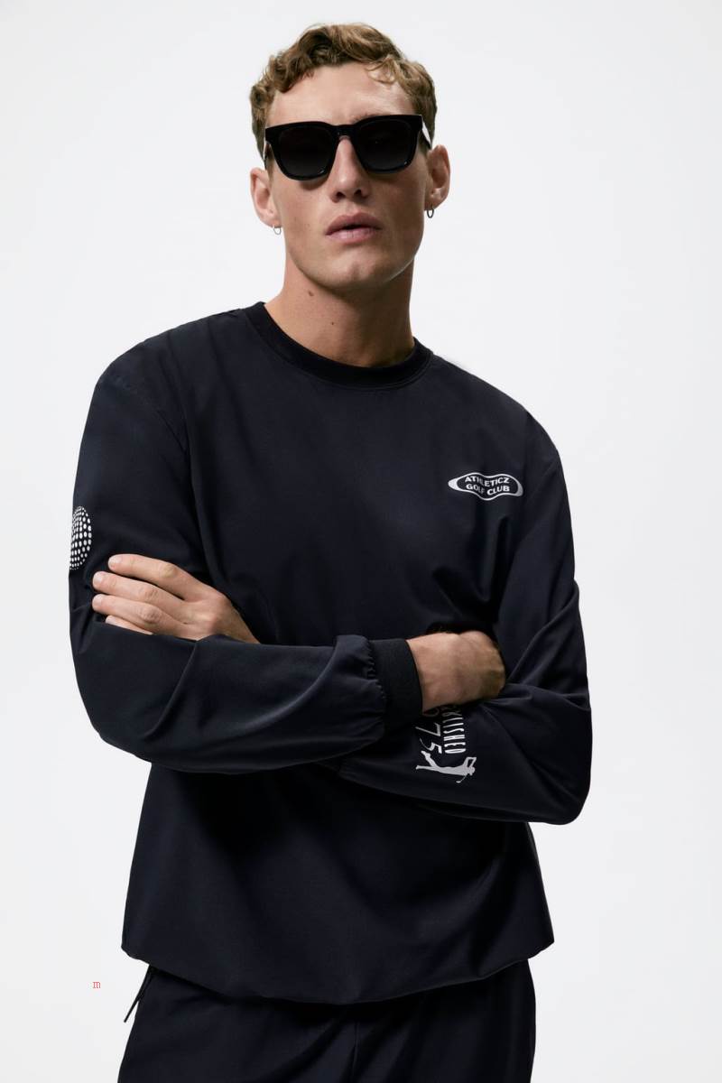 ZARA GOLF TRAINING Vindjacka Herr Svarta | OKFSV-2189