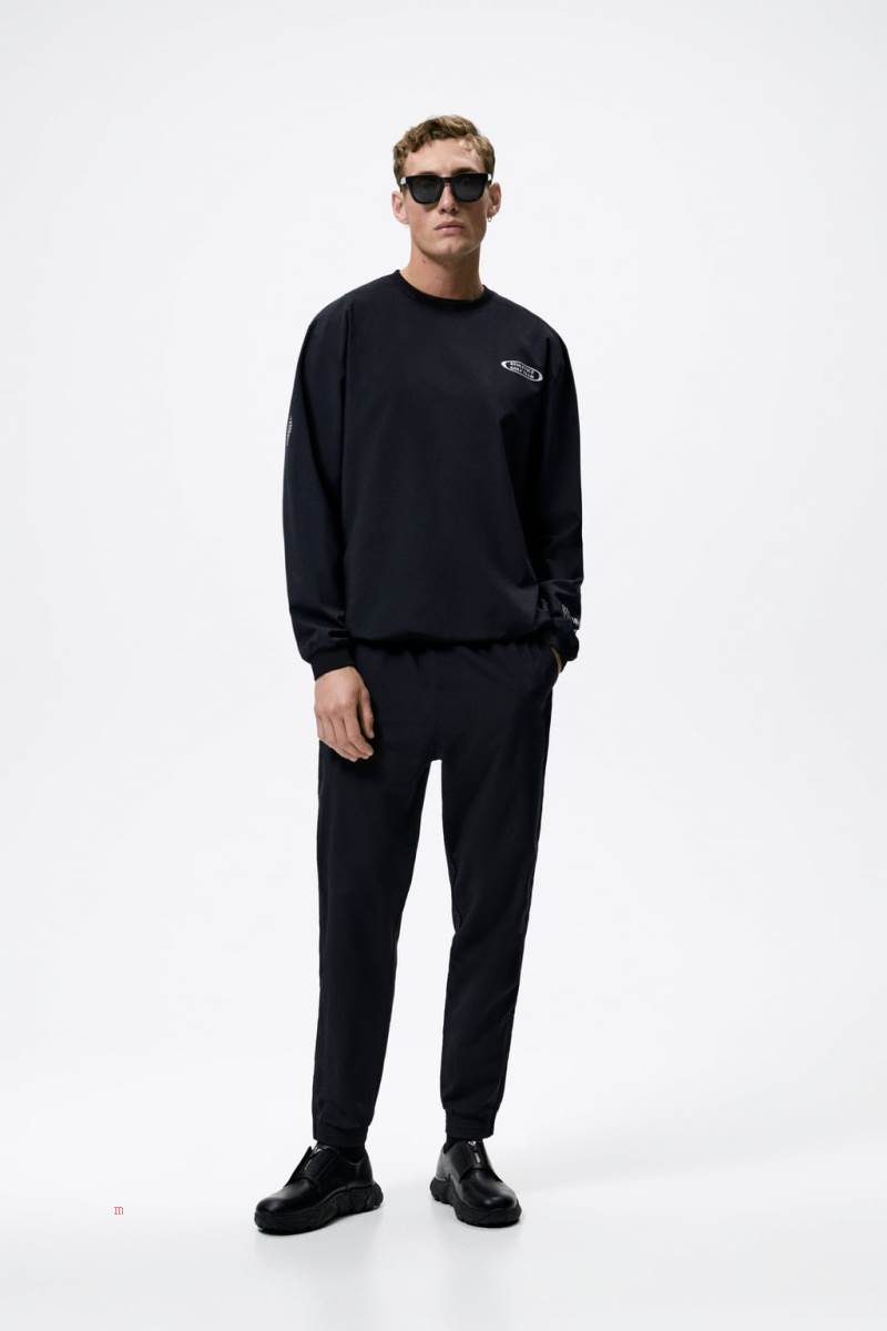ZARA GOLF TRAINING Vindjacka Herr Svarta | OKFSV-2189