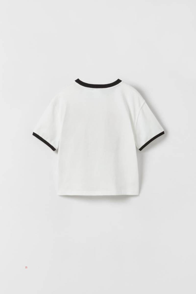 ZARA GREMLINS TM T-shirt Tjej Vita | TWGQX-4385