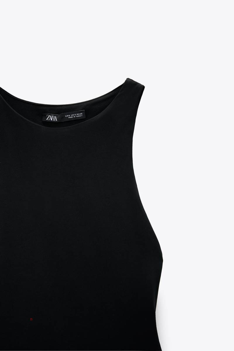 ZARA HALTER NECK Bodysuit Dam Svarta | LGMCJ-1437