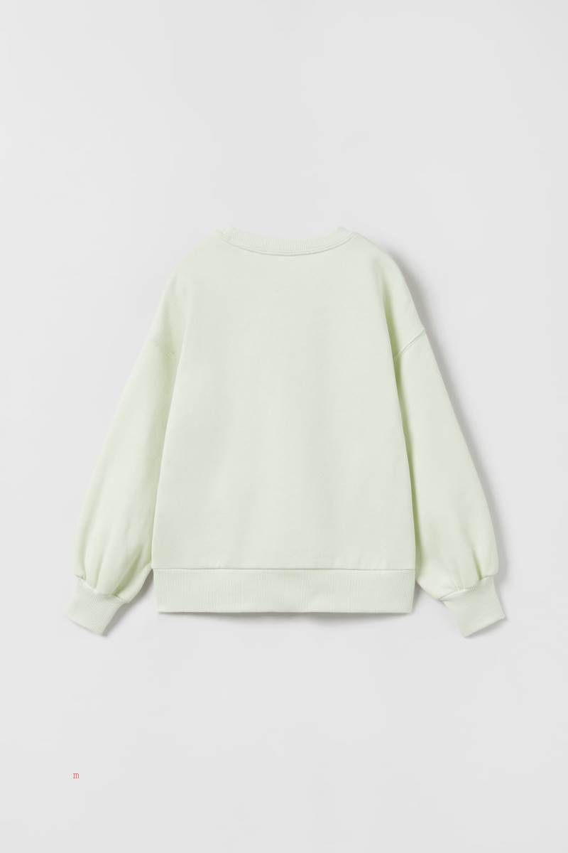 ZARA HATSUNE © Sweatshirt Tjej Ljusgröna | OIJWC-7945