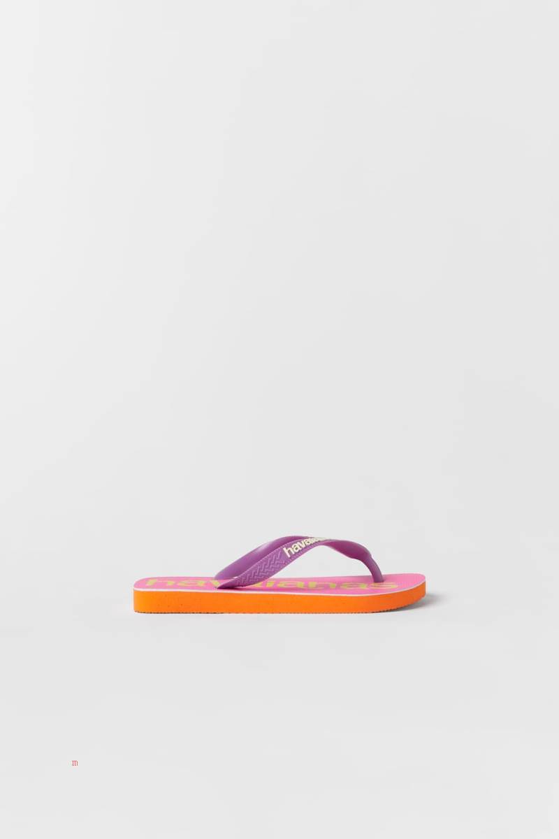 ZARA HAVAIANAS Flip Flop Tjej Rosa | JXABE-1498