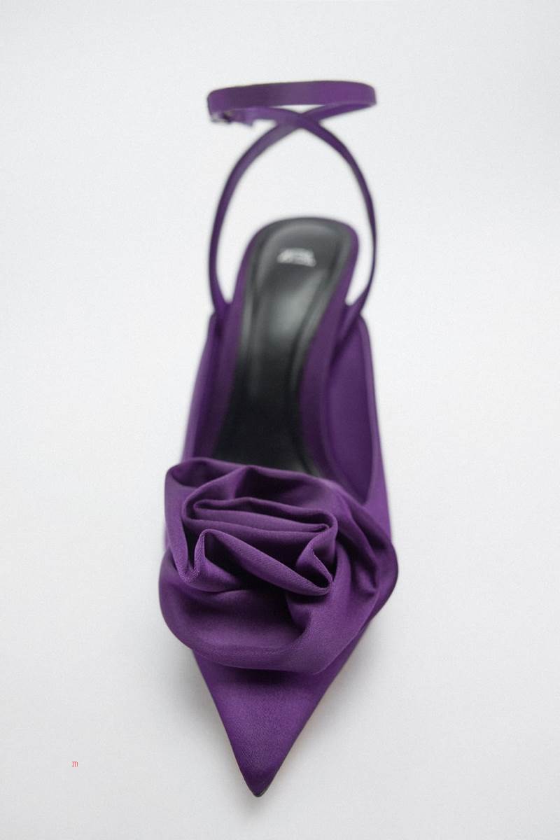 ZARA HEELED WITH FLOWER Klackskor Dam Lila | ZHJOM-5201