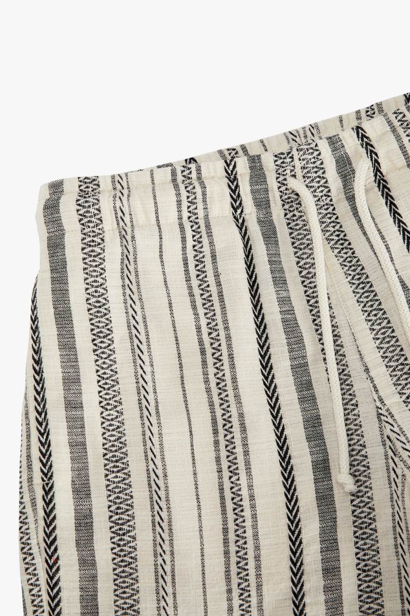 ZARA HERRINGBONE TEXTURE BERMUDA Shorts Herr Grå Vita | APMEX-9378