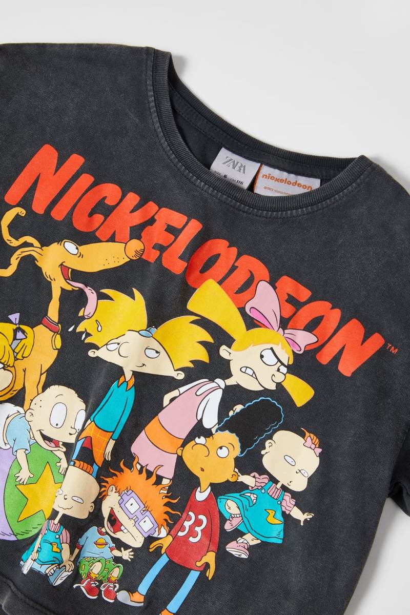 ZARA HEY, ARNOLD! AND RUGRATS © NICKELODEON T-shirt Tjej Svarta | OSFLV-0654