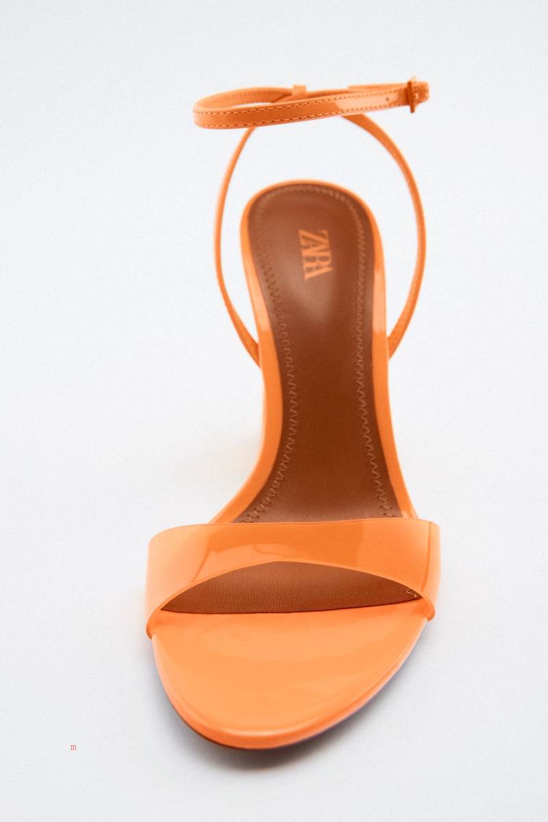 ZARA HIGH-HEEL METHACRYLATE Sandaler Dam Orange | RJSYL-4023