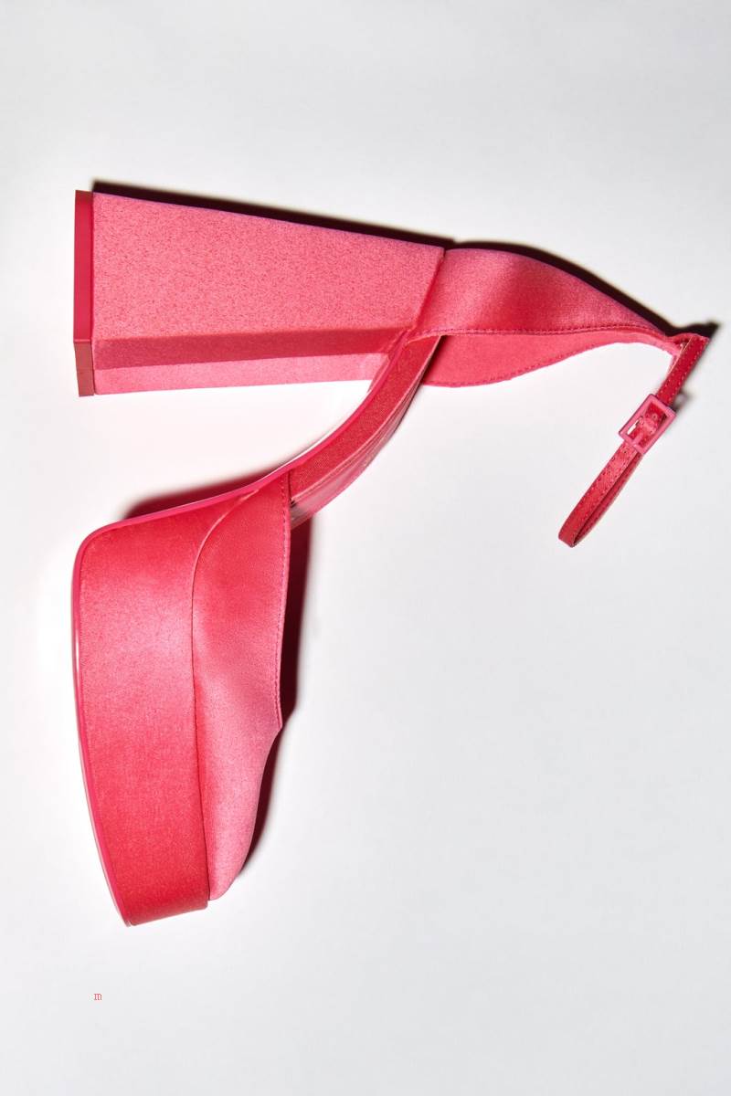 ZARA HIGH-HEEL PLATFORM Högklackade Skor Dam Rosa | TWQUI-8264