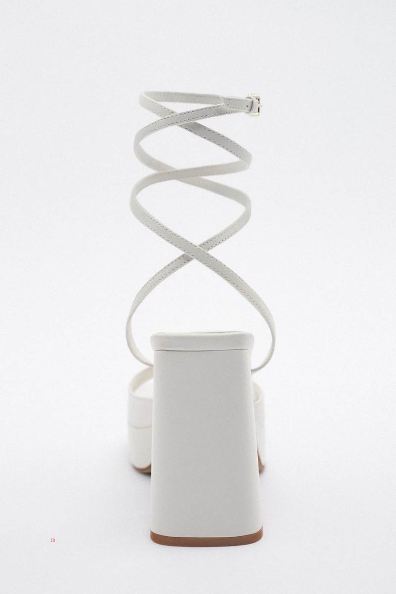 ZARA HIGH-HEEL PLATFORM Sandaler Dam Vita | JTBVW-1692