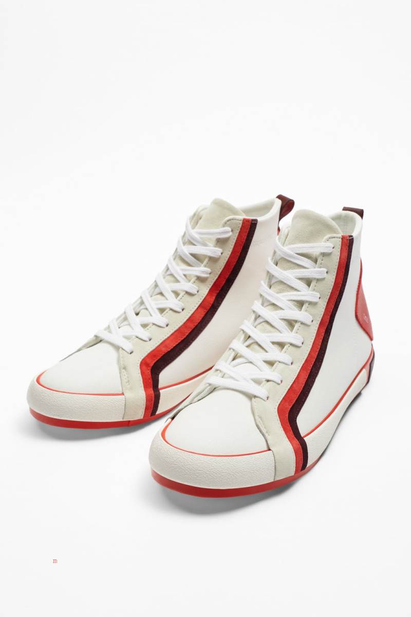 ZARA HIGH-TOP Träningsskor Herr Olika Färger Röda | BWJNM-7093