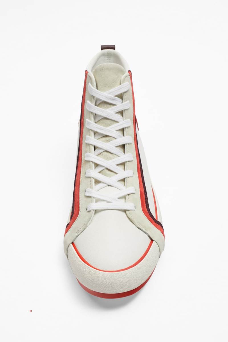ZARA HIGH-TOP Träningsskor Herr Olika Färger Röda | BWJNM-7093