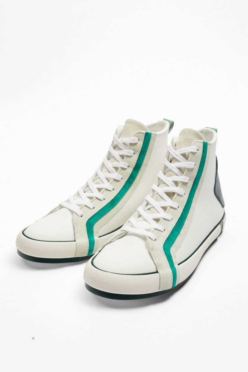ZARA HIGH-TOP Träningsskor Herr Vita | UZVBL-3956
