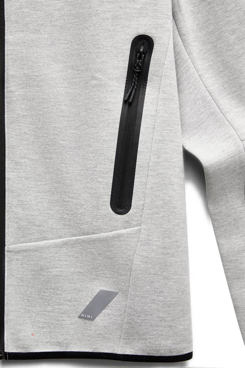 ZARA HOODIE Hoodie Herr Grå | JZVBS-5807