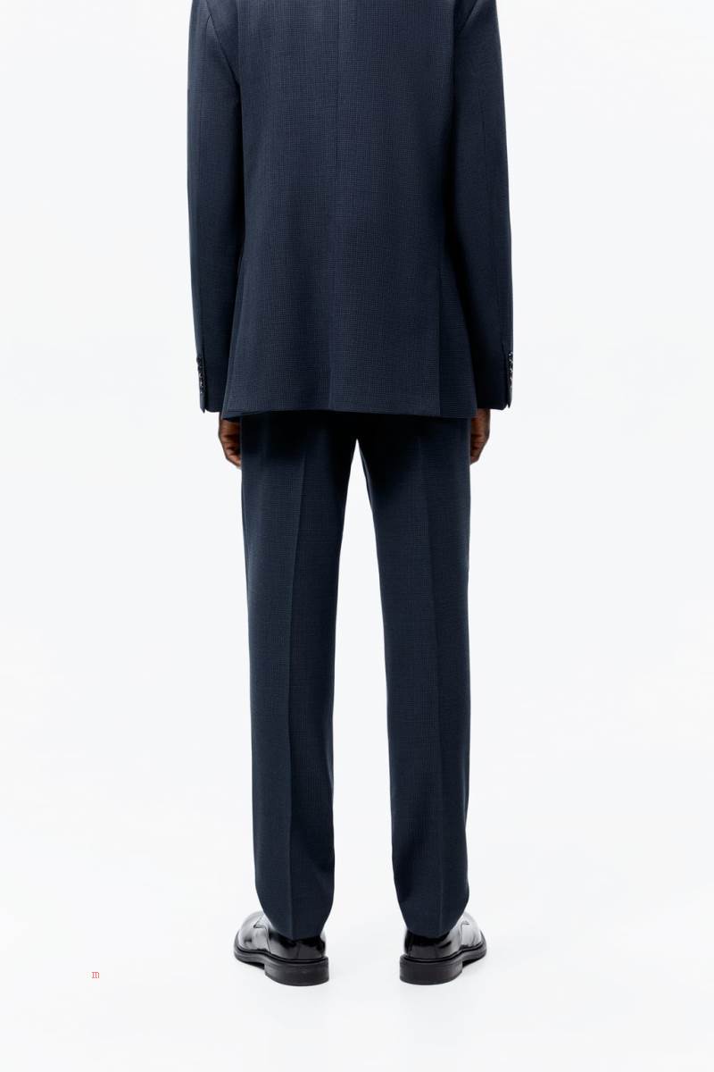 ZARA HOUNDSTOOTH SUIT Byxor Herr Gröna | SCHXP-5031