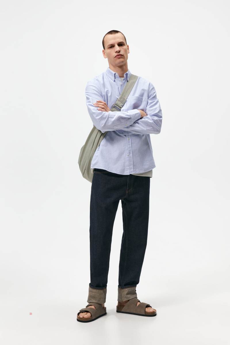 ZARA Hook-and-loop Sandaler Herr Grå | POHYQ-7134