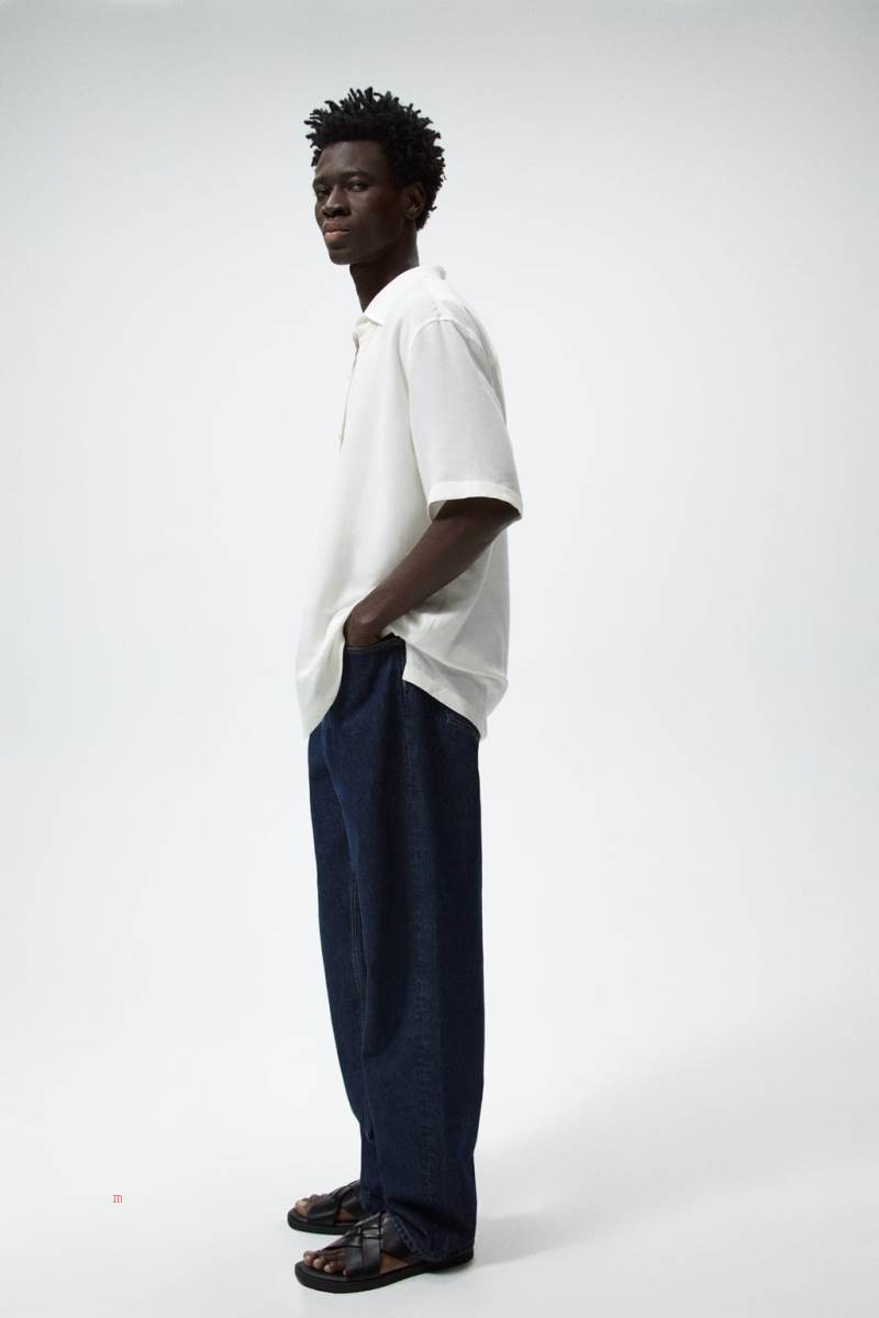 ZARA Interwoven Sandaler Herr Svarta | UZCXY-6725