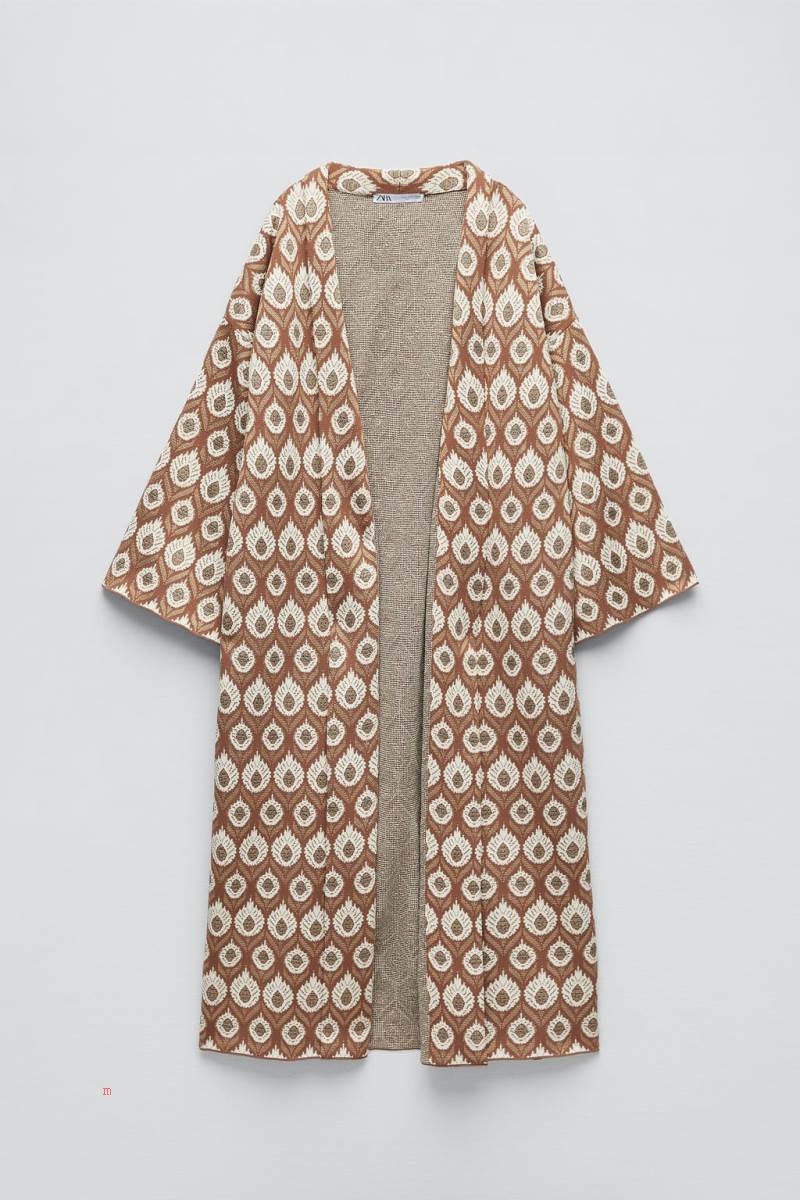 ZARA JACQUARD KNIT Rockar Dam Vita Bruna | NHFXQ-2139
