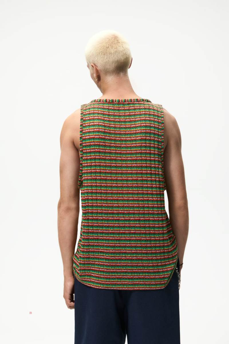 ZARA JACQUARD Linnen Herr Gröna | DXBIW-4609