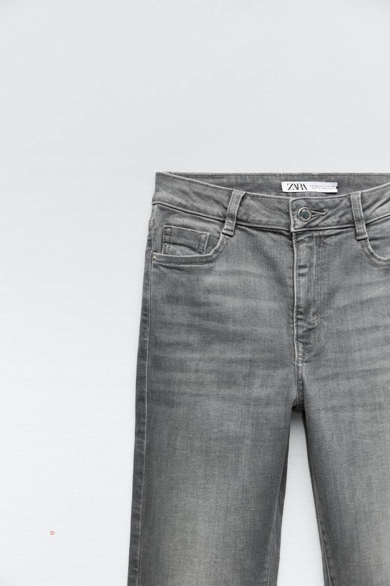 ZARA JEANS - Z1975 HIGH RISE MINI FLARE Jeans Dam Grå | GNOBU-0153