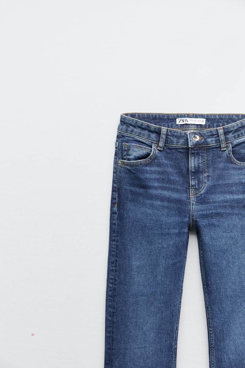 ZARA JEANS Z1975 MID RISE FLARE Jeans Dam Blå | DXQCZ-5618