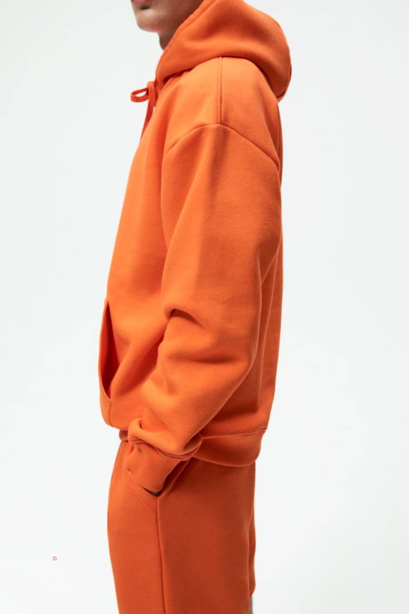 ZARA JOGGER BERMUDA Shorts Herr Orange | KPFAO-2397
