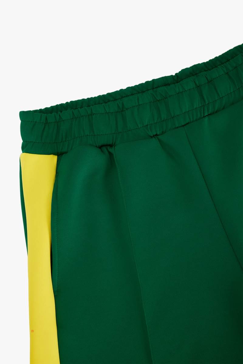 ZARA JOGGER BERMUDA WITH STRIPE Shorts Herr Gröna | XHOFE-3956