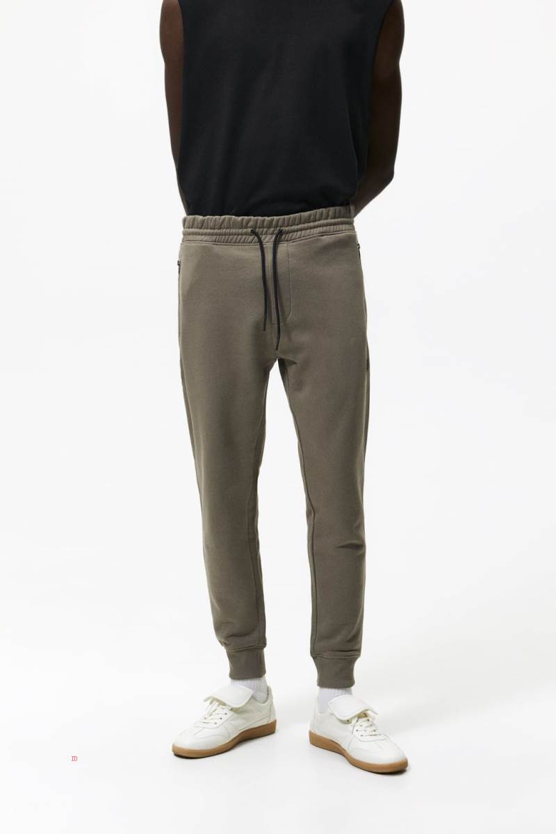 ZARA JOGGING WITH ZIPS Byxor Herr Grå | YQXIC-7489
