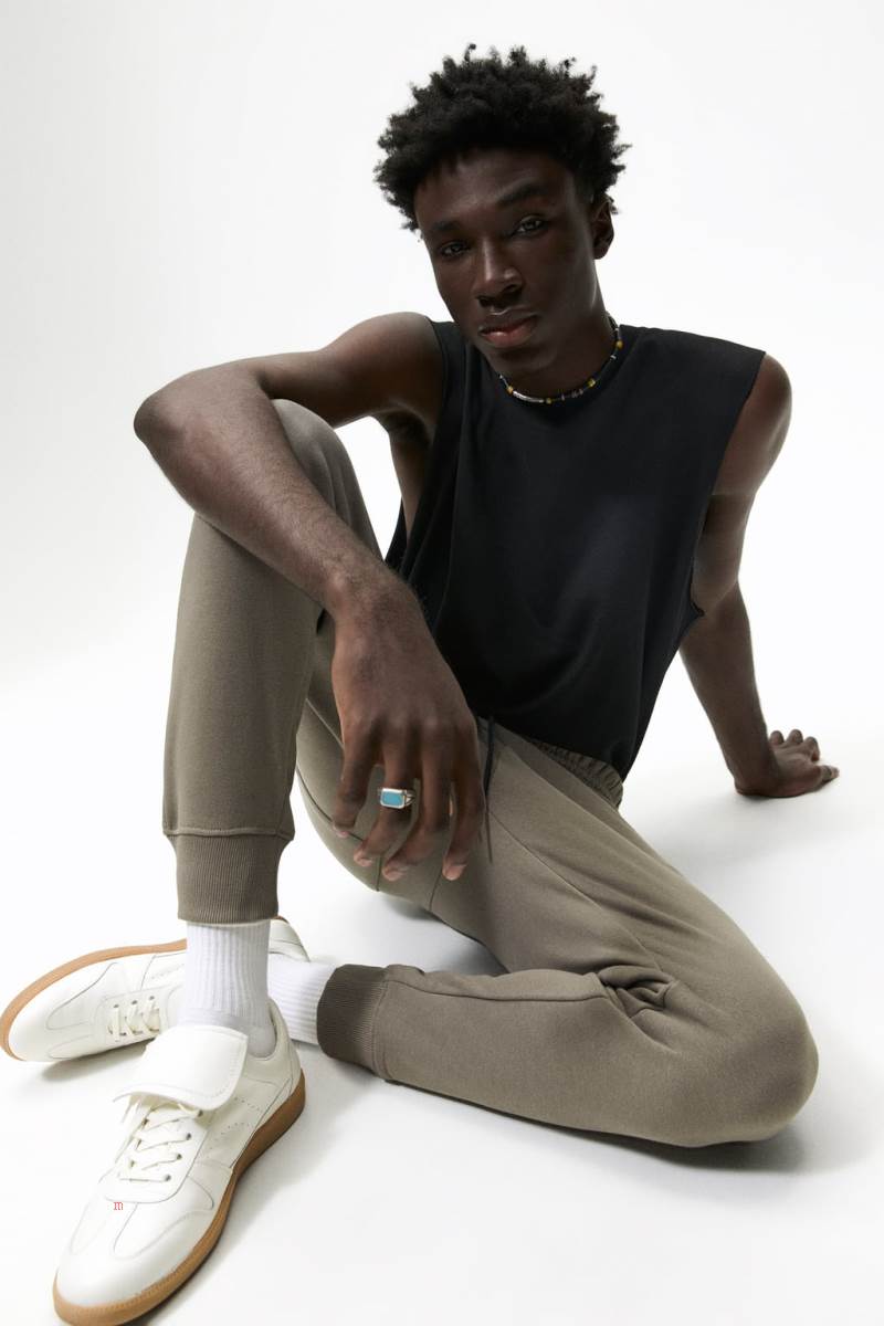 ZARA JOGGING WITH ZIPS Byxor Herr Grå | YQXIC-7489