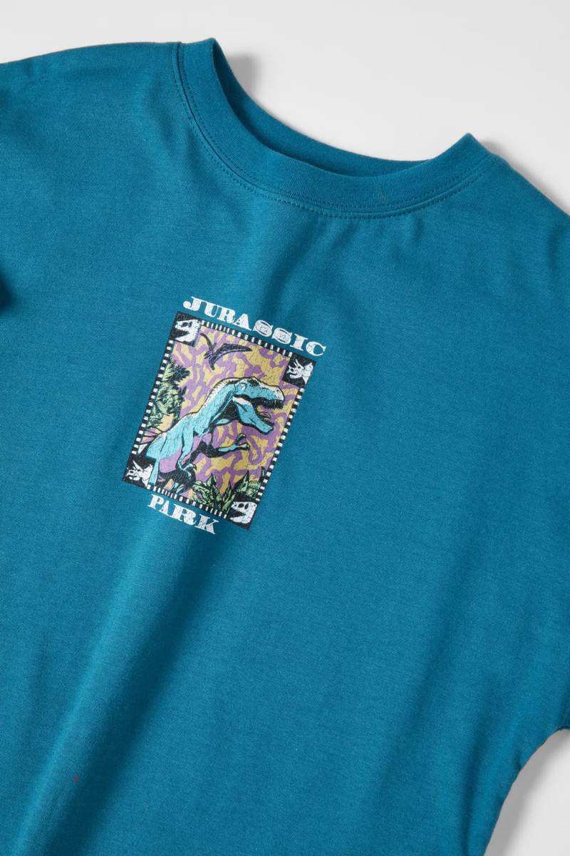ZARA JURASSIC PARK TM & © UNIVERSAL STUDIOS LLC T-shirt Pojke Blå | CGXVF-9781
