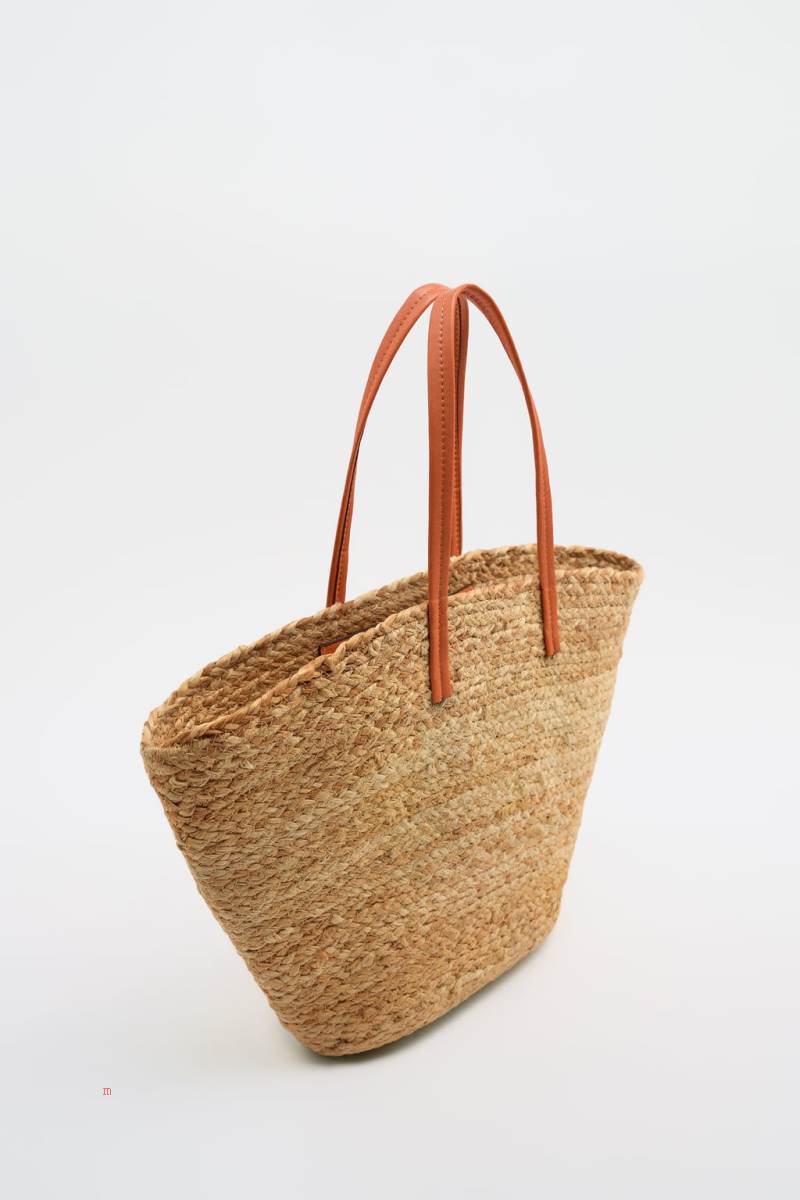 ZARA JUTE Toteväska Dam Orange | SMKCN-7593