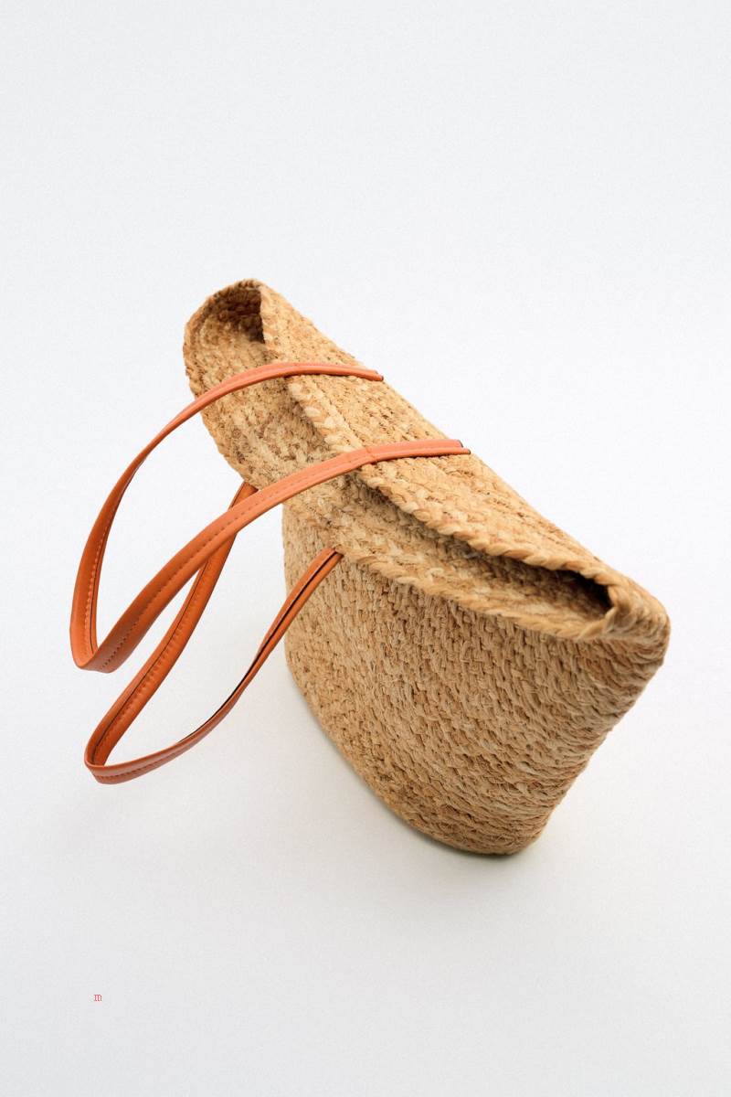 ZARA JUTE Toteväska Dam Orange | SMKCN-7593