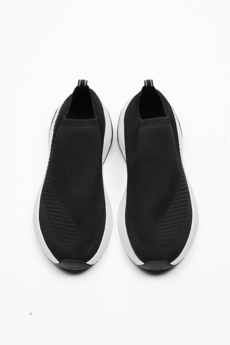 ZARA KNIT FABRIC RUNNING Träningsskor Herr Svarta | GBOWH-5721