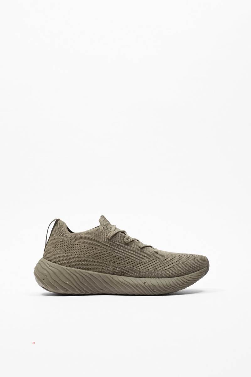 ZARA KNIT FABRIC RUNNING Träningsskor Herr Grå | GIVTW-2657