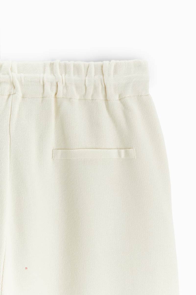 ZARA KNIT Mjukisbyxor Herr Vita | ITJKQ-9874