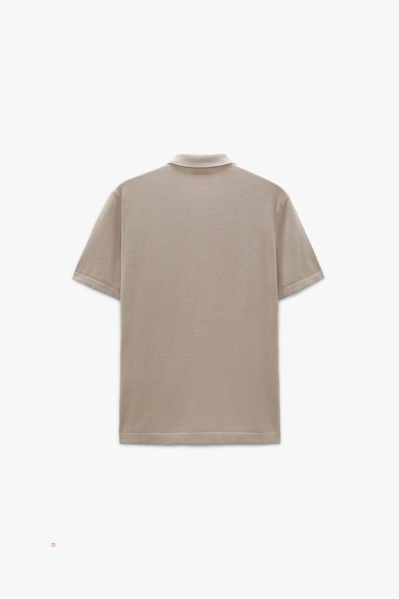 ZARA KNIT WITH ZIP Piketröja Herr Bruna | HMAVN-2489