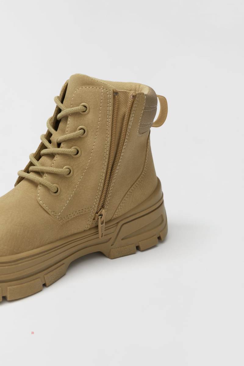 ZARA LACE-UP Ankelboots Tjej Bruna | JNDQZ-6358