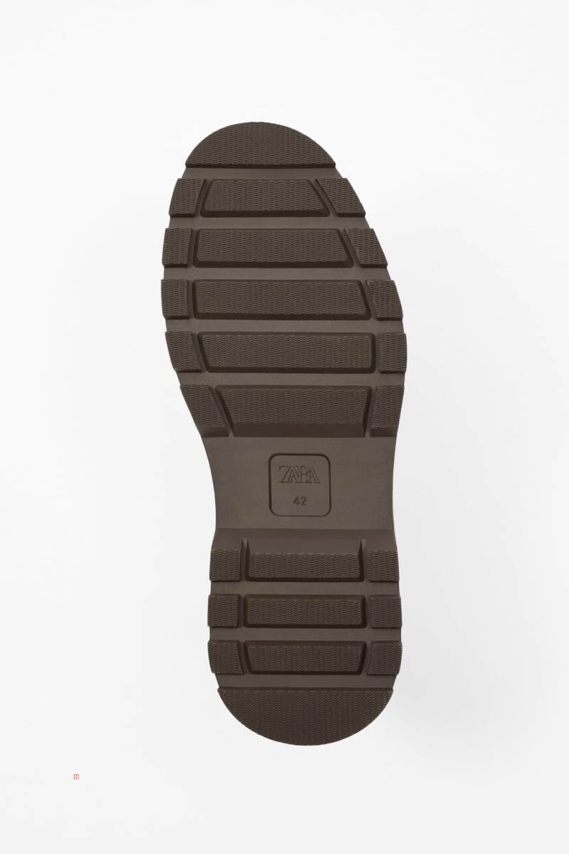 ZARA LACE-UP BOOT Snörkängor Herr Bruna | RHAUM-3897