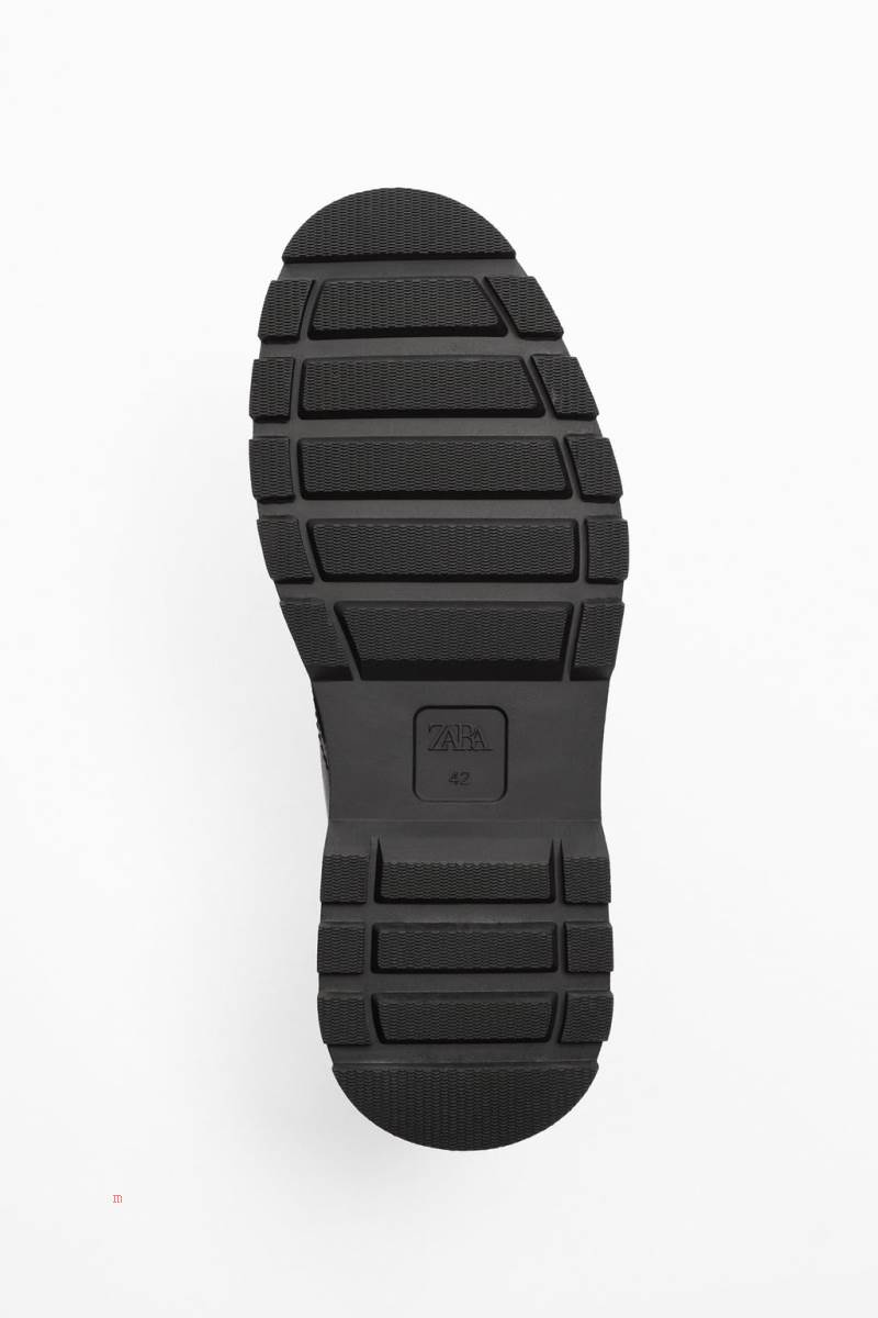 ZARA LACE-UP BOOT Snörkängor Herr Svarta | SIJTG-6752