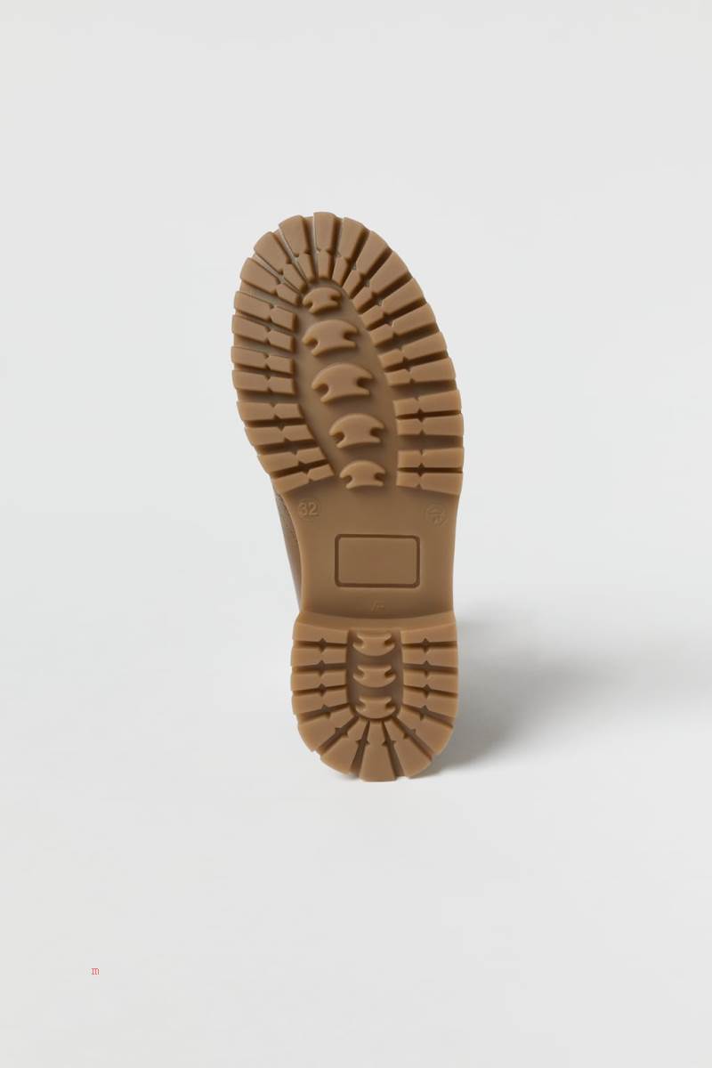 ZARA LEATHER Ankelboots Pojke Bruna | YIJGK-9608