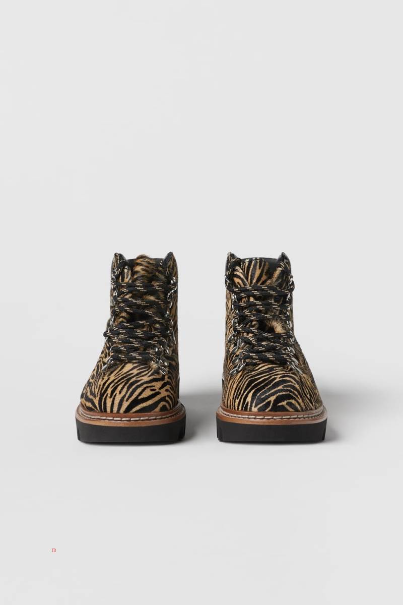 ZARA LEATHER Ankelboots Tjej Bruna | RIQLP-8190