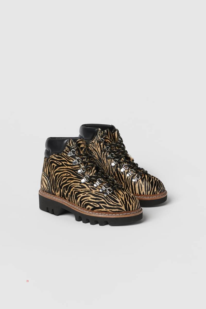 ZARA LEATHER Ankelboots Tjej Bruna | RIQLP-8190
