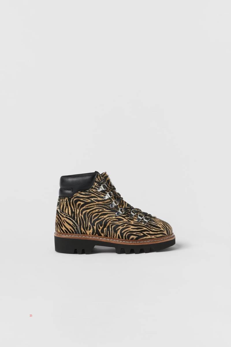 ZARA LEATHER Ankelboots Tjej Bruna | RIQLP-8190