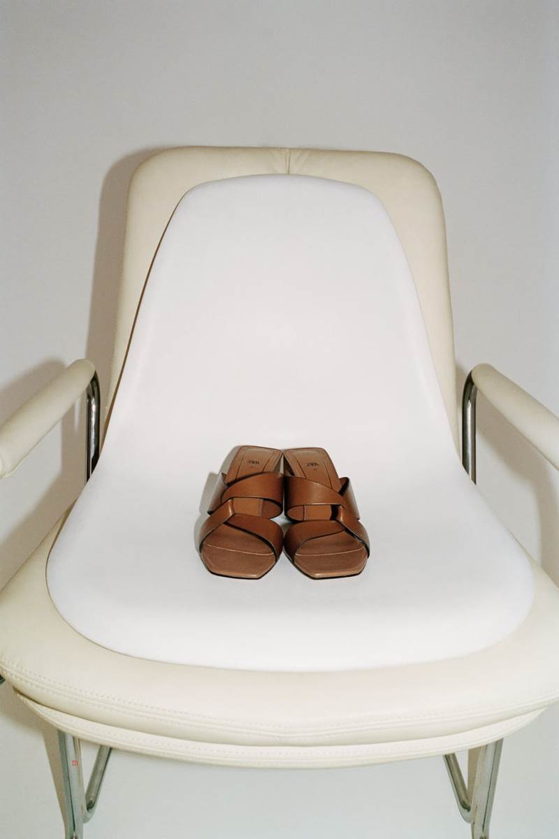 ZARA LEATHER BLOCK HEEL Sandaler Dam Bruna | RAJEW-1302