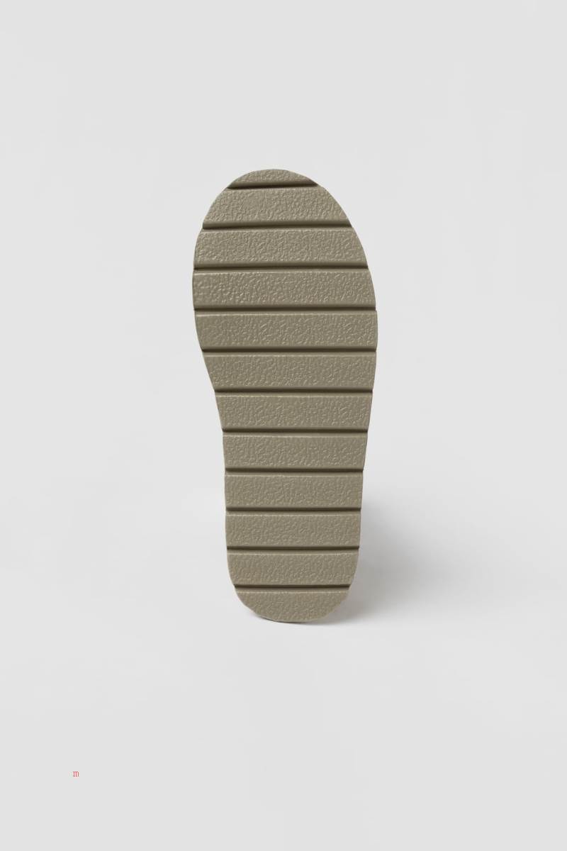 ZARA LEATHER BOOT Läderstövlar Tjej Senapsgult | DBXRW-3089