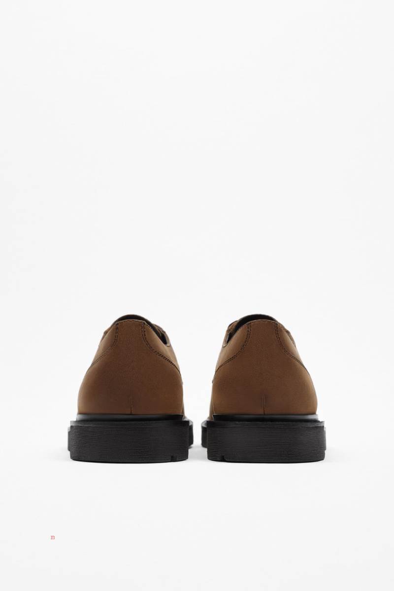 ZARA LEATHER CASUAL SHOE Mockasiner Herr Bruna | BSJLG-5036